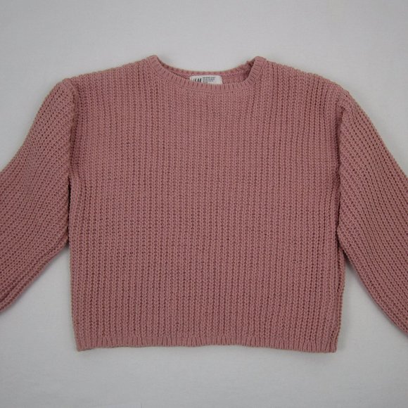 H&M Chunky Pink Sweater size EUC - Picture 1 of 9